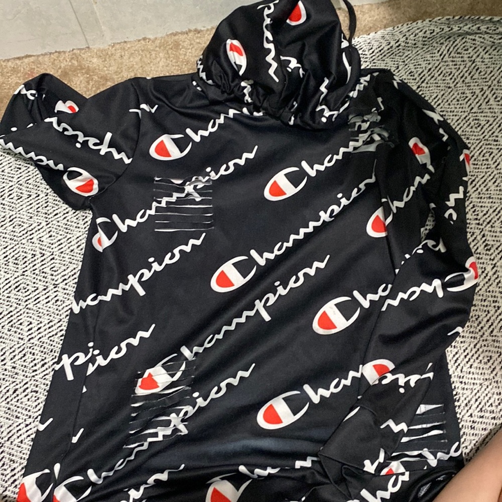 champion hoodie with rips